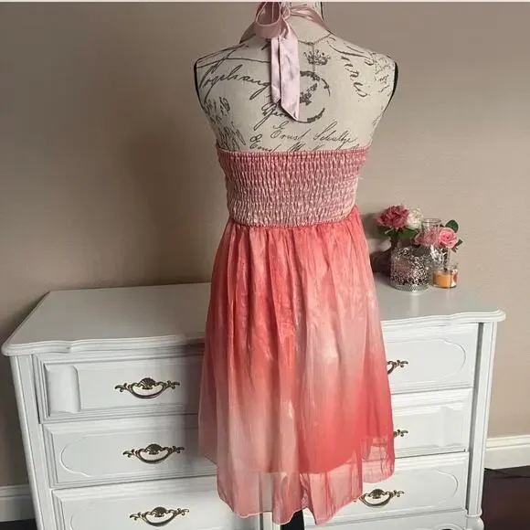 Pink ombre halter dress - Picture 4 of 4
